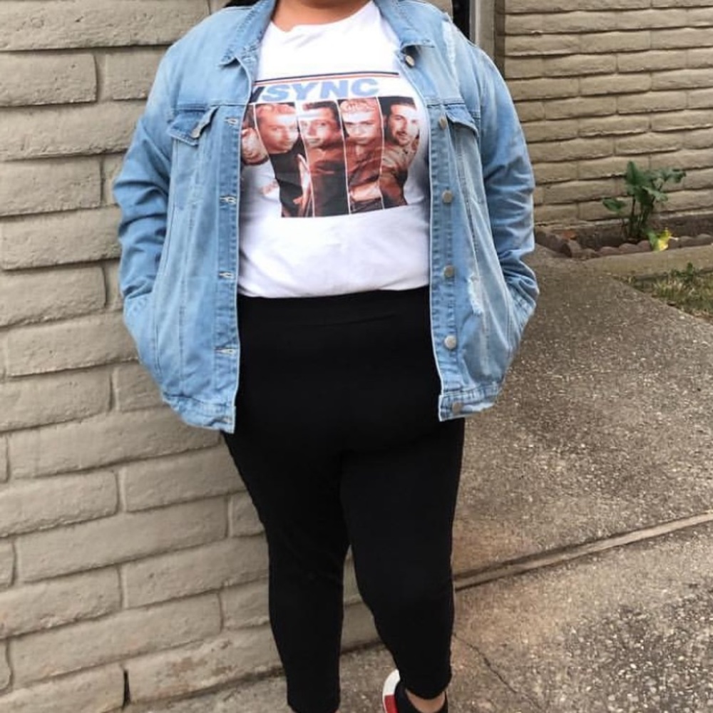 Light plus size Jean jacket